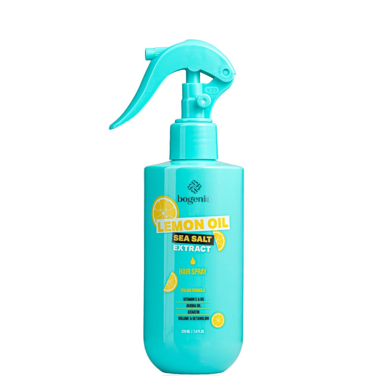Спрей для волос термозащита Bogenia Lemon Oil 220 мл Спрей для волос термозащита Bogenia Lemon Oil 220 мл