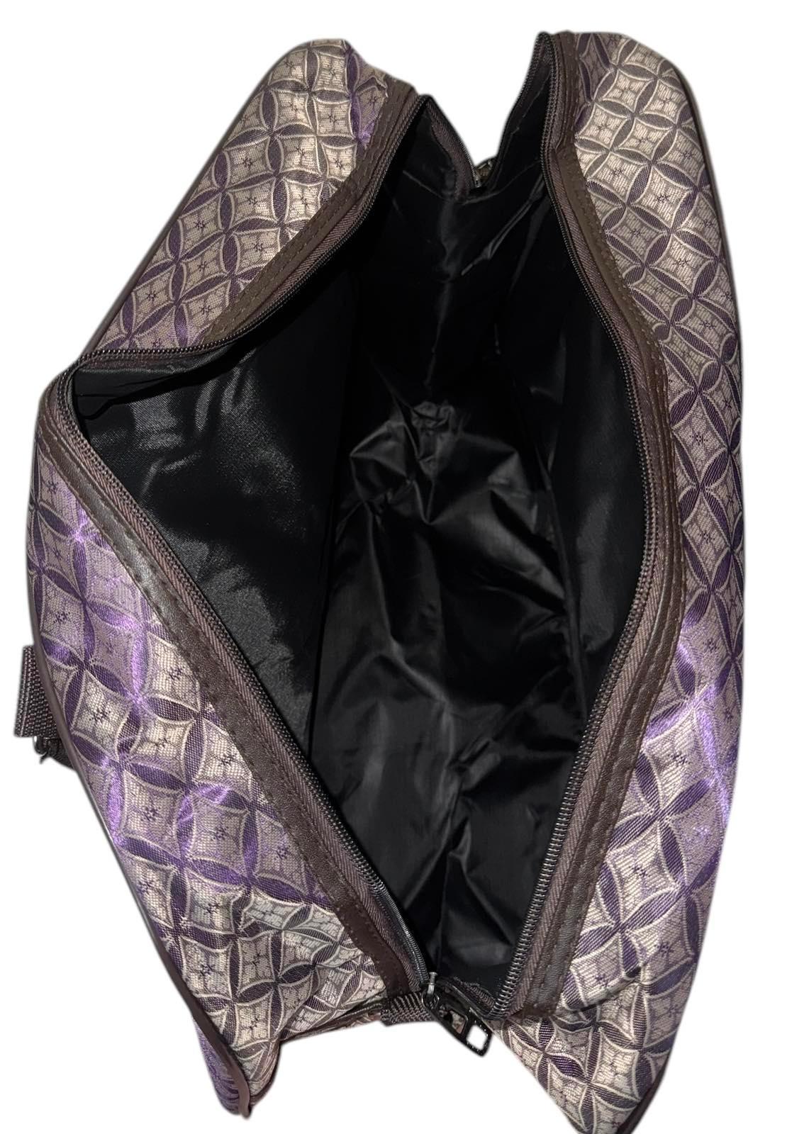 Сумка дорожня ручна поклажа з довгим ремінем через плече Коричневий (8809BBB) - фото 5