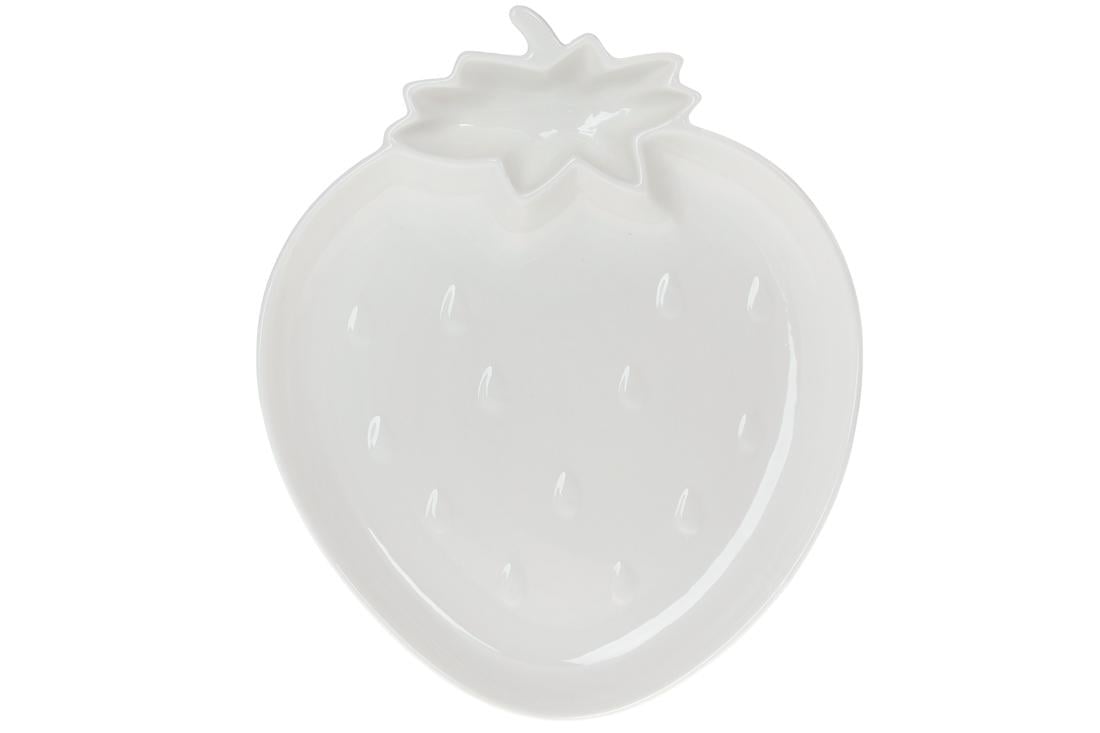 Блюдо фарфоровое сервировочное BonaDi Клубника 2 шт. (988-237)