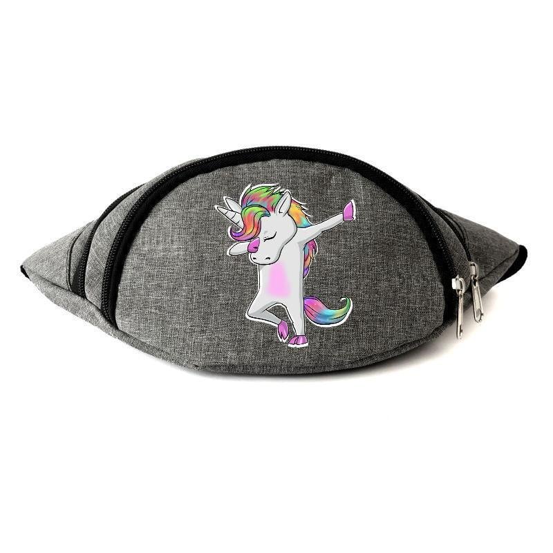 Поясная сумка-бананка Cappuchino toys Unicorn EDN 0035 Серый (1369989313)