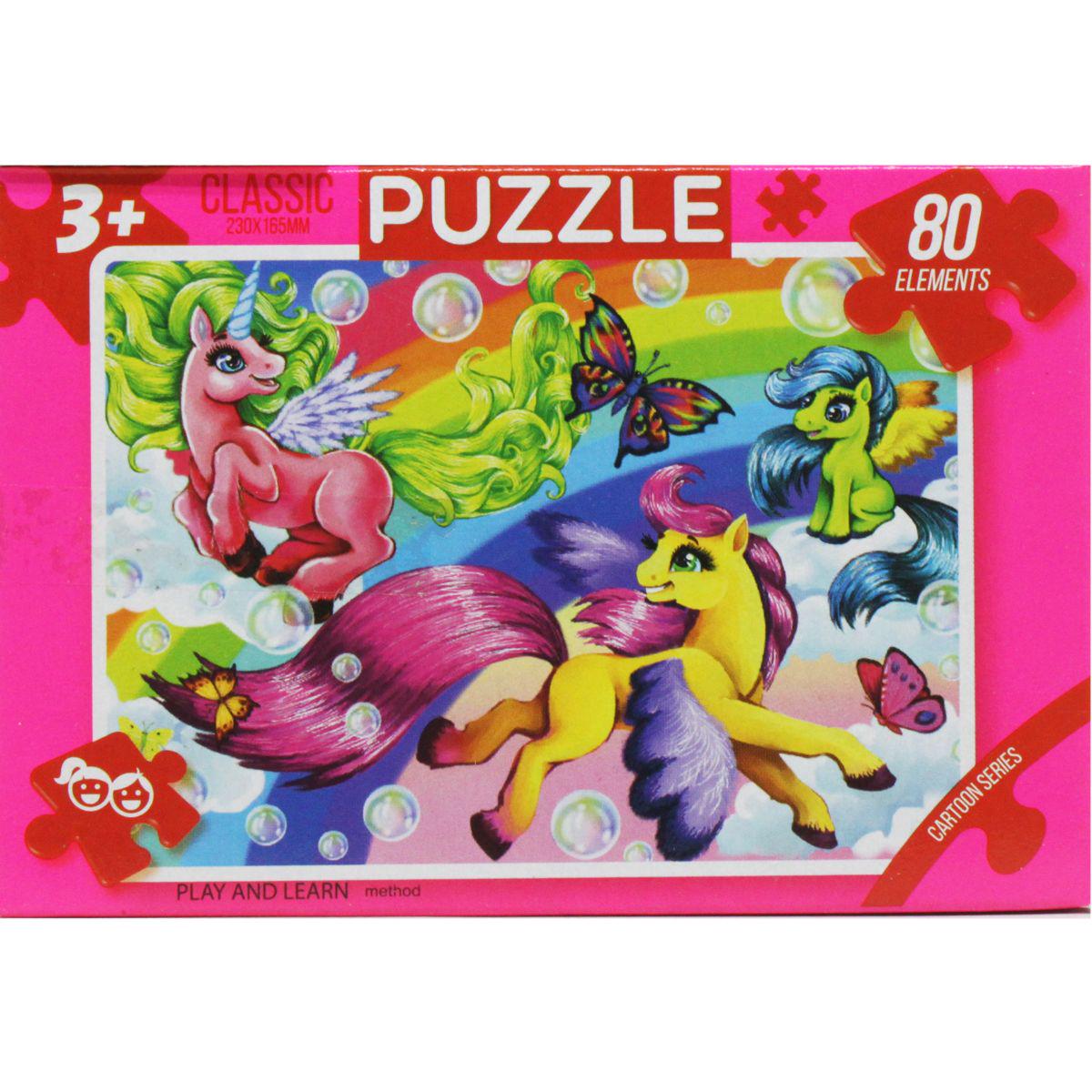 Пазлы Пони с бабочками 80 эл. (203852) Пазлы Пони с бабочками 80 эл. (203852)