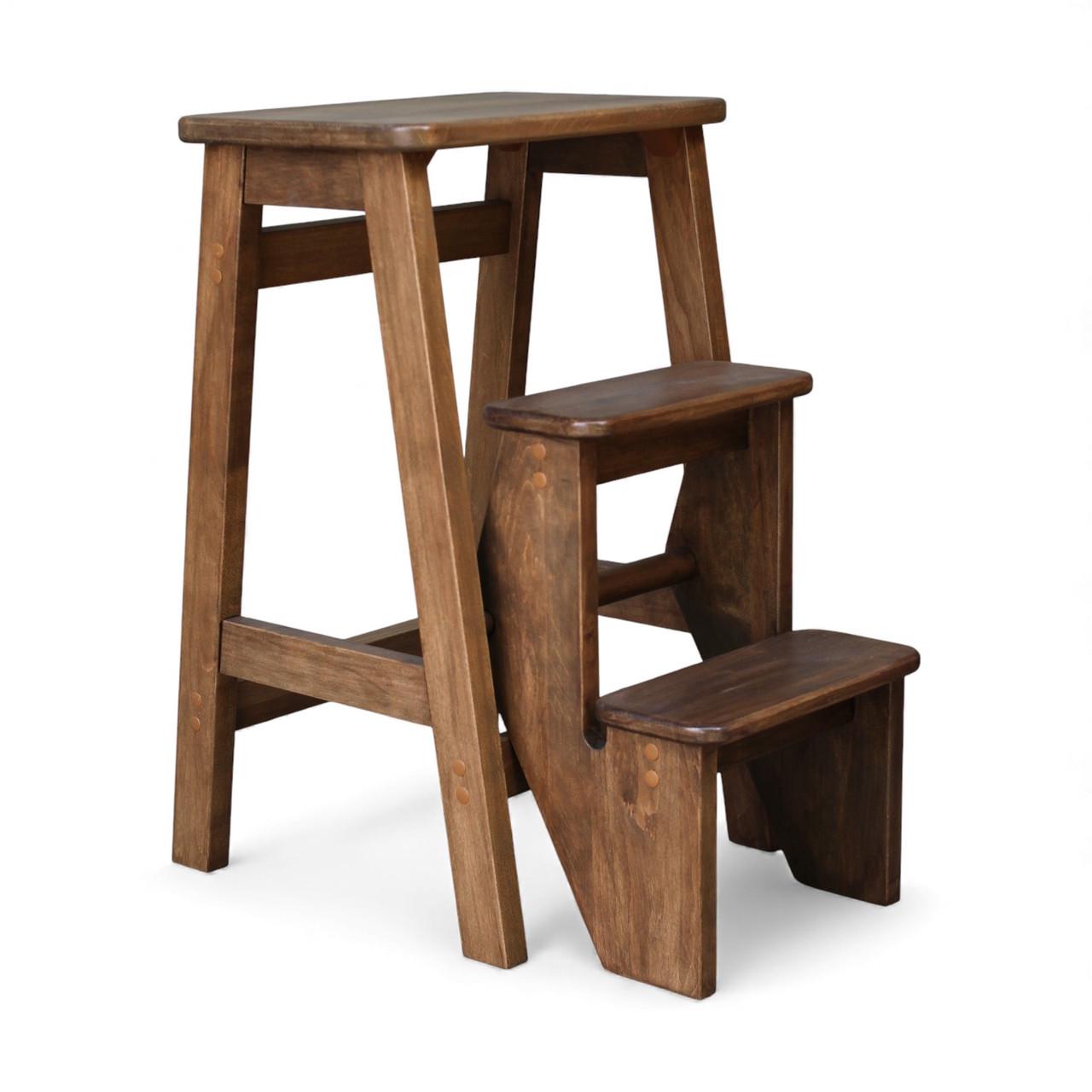 Табурет-лестница деревянный Студія Дерева Вільха Ретро бытовой 3 ступеньки Палисандр (31002899) - фото 5 Табурет-лестница деревянный Студія Дерева Вільха Ретро бытовой 3 ступеньки Палисандр (31002899) - фото 5