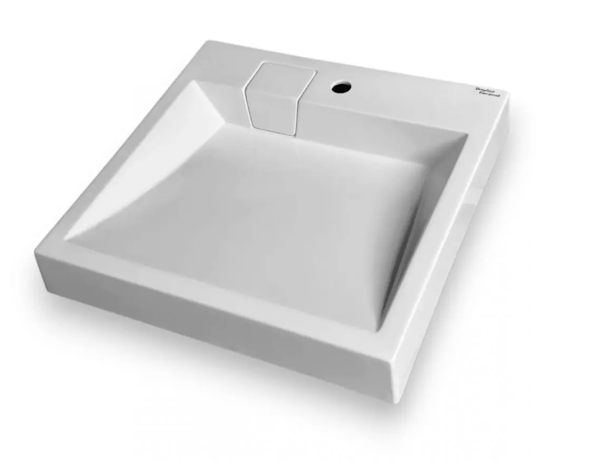 Умивальник над пральною машиною акриловий злив наліво 60х60 см (ЕК12)