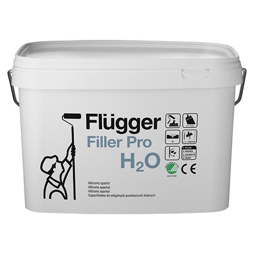 Шпаклівка для вологих приміщень Flugger Filler PRO H2O 12 л (2304091688)