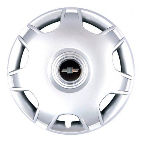 Автомобильные колпаки SKS 205 R14 с логотипом Chevrolet 4 шт. Серебристый