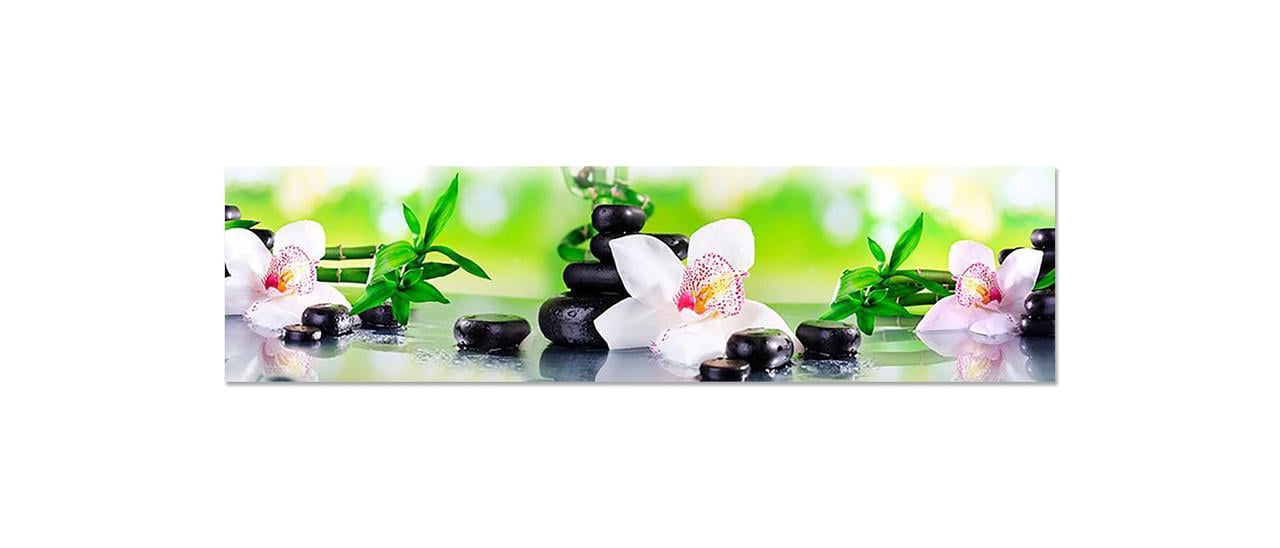 Наліпка вінілова на кухню Zatarga Орхідея і Бамбук 02 650х2500 мм (1304776399) Наліпка вінілова на кухню Zatarga Орхідея і Бамбук 02 650х2500 мм (1304776399)