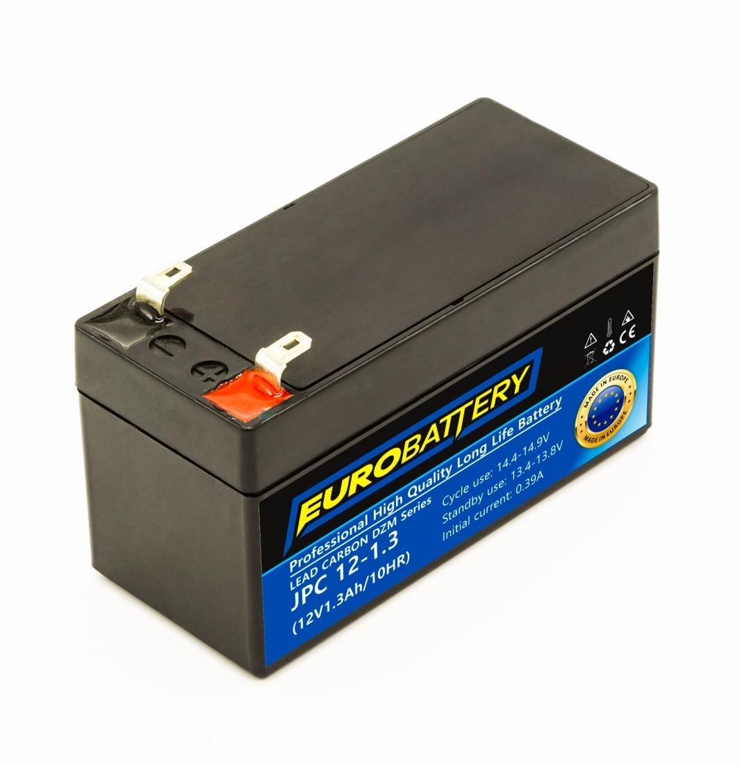 Аккумулятор для ИБП EuroBattery JPC12-1.3 DZM карбоновый 12V 1,3 Ач (631) - фото 1