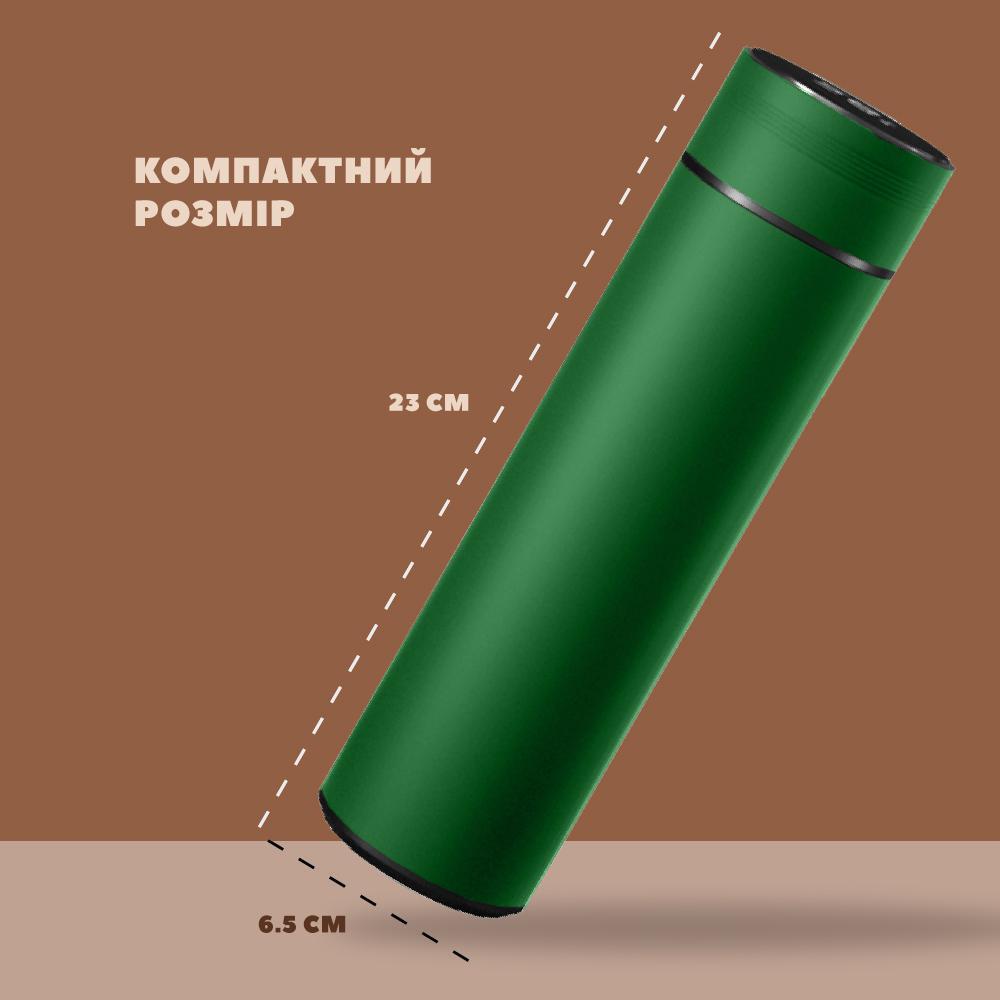 Смарт-термос з датчиком температури 500 мл Зелений (22854191) - фото 5 Смарт-термос з датчиком температури 500 мл Зелений (22854191) - фото 5