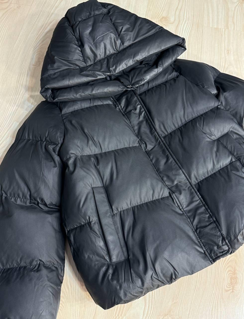 Куртка женская Lady Yep 10005 дутая пуффер с капюшоном р. 46 Черный - фото 2