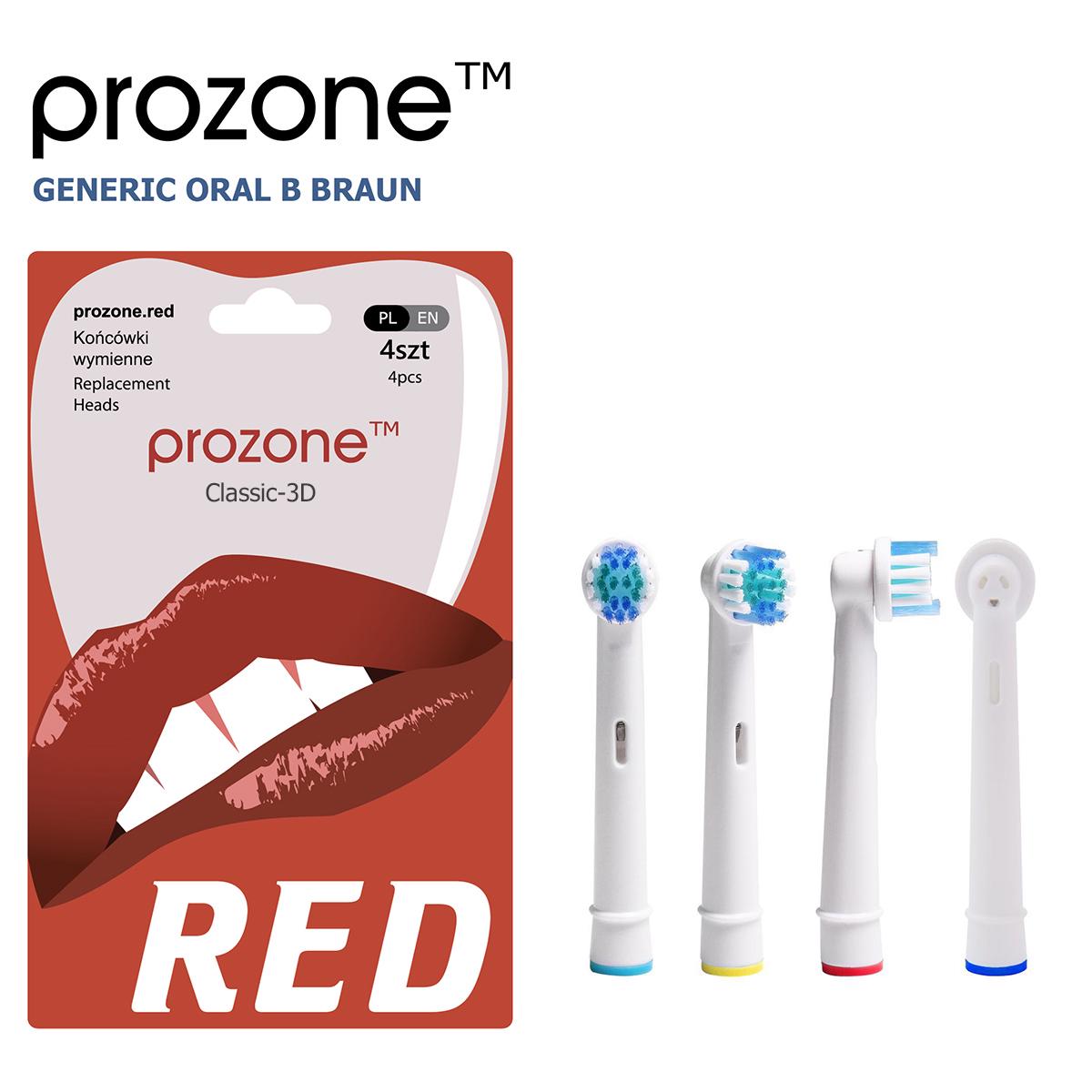 Насадки ProZone Classic-3D 4pcs для зубной щетки Oral-B 4 шт. - фото 2