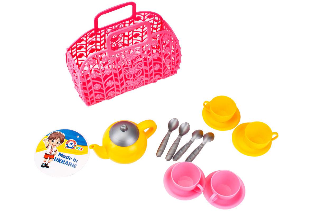 Детский игровой набор ТехноК корзина с чайным набором (1608) - фото 2