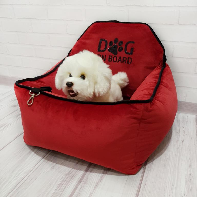 Автокрісло для собак Amore mio Cane Medium до 5 кг 50х45х25 см Red (CS-0021) - фото 3 Автокрісло для собак Amore mio Cane Medium до 5 кг 50х45х25 см Red (CS-0021) - фото 3