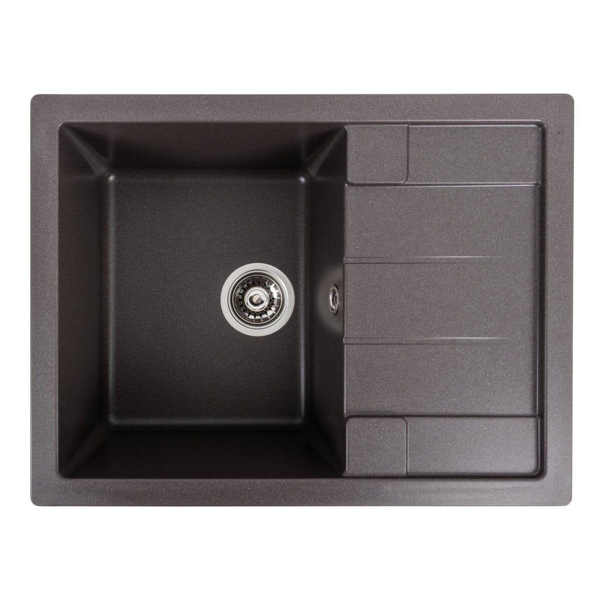 Мойка гранитная Valeso Intenso 650х500 врезная прямоугольная Гренадин матовый (PLTM-SP000047450)