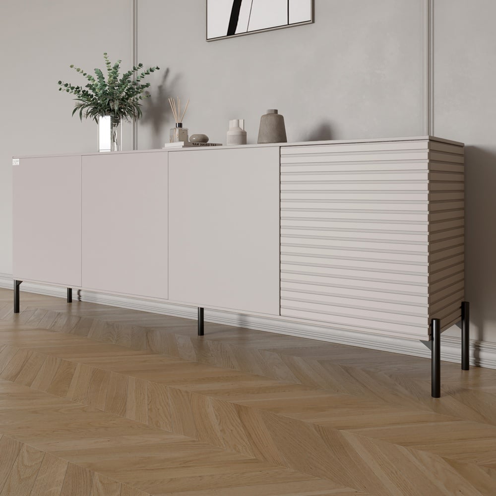 Комод Lion Грей 204x38x76,5 см Кашемир/Кашемир (LION-042633)