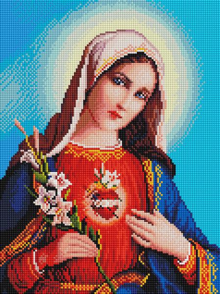 Алмазная мозаика ColorArt Икона Дева Мария 30х40 см (ST426)