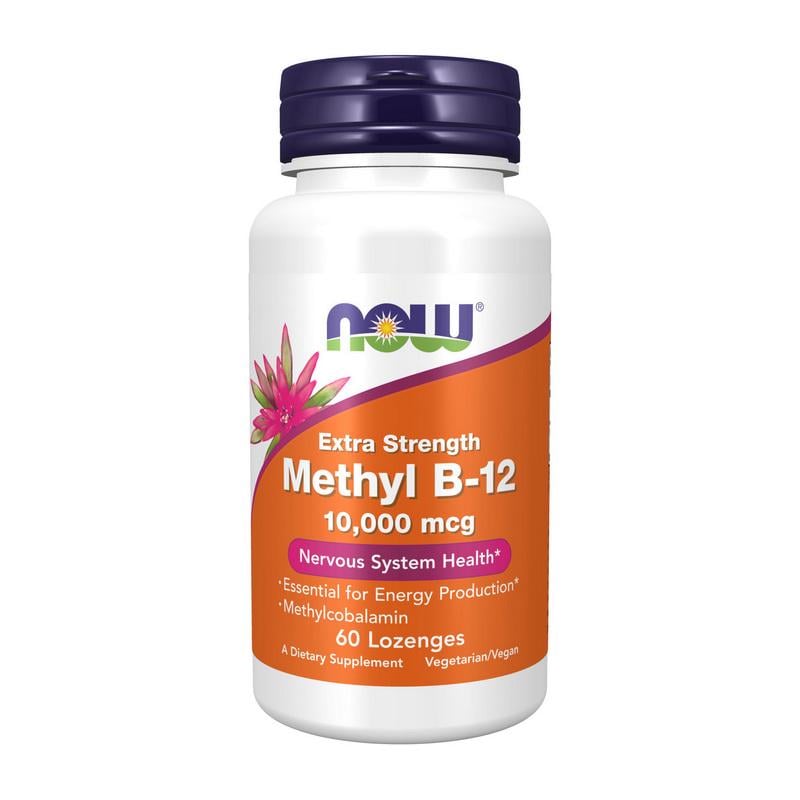 Витамин B12 NOW Methyl B-12 10000 mcg 60 паст.