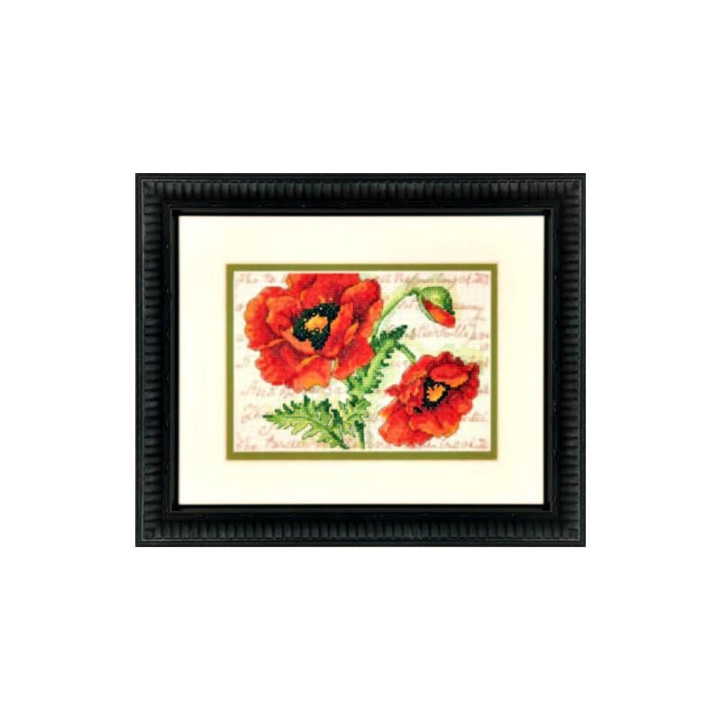 Набор для вышивания крестиком Dimensions 70-65116 Poppy Pair (1597)