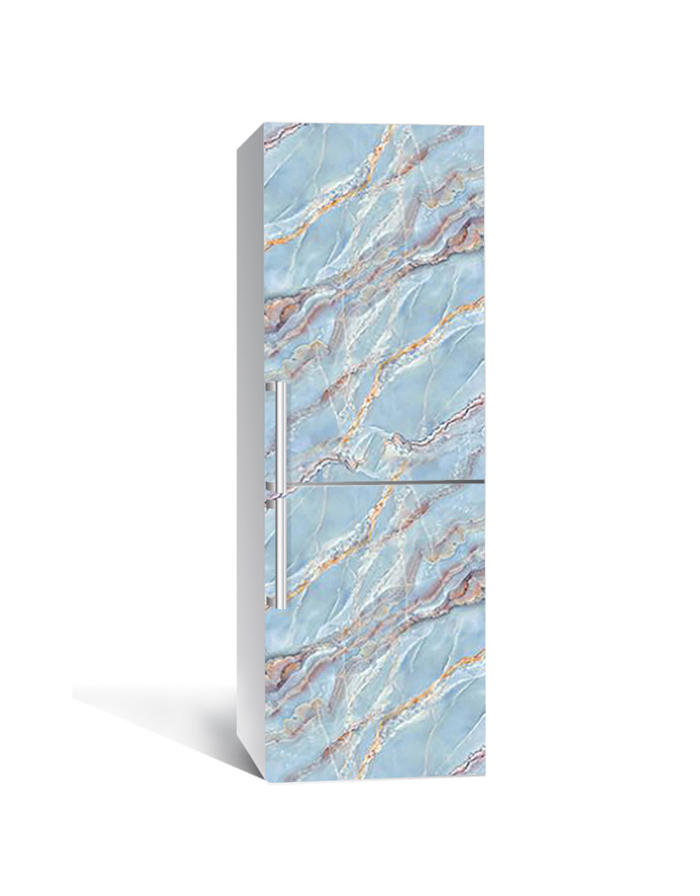 Наліпка 3D на холодильник Zatarga "Блакитний мармур" вінілова 650х2000 мм