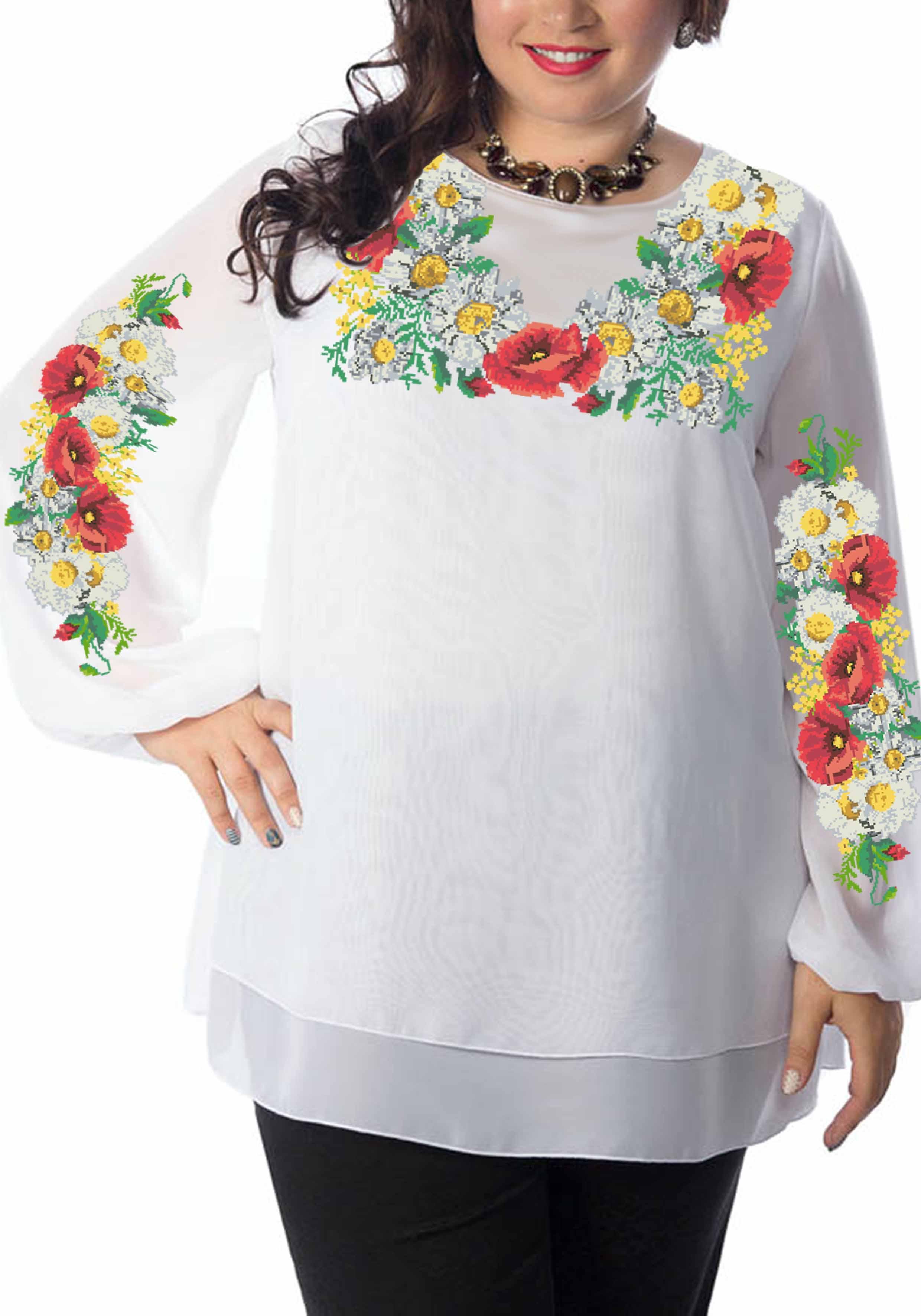 Заготовка для вишивки нитками/бісером габардин (СЖГ-139) Заготовка для вишивки нитками/бісером габардин (СЖГ-139)