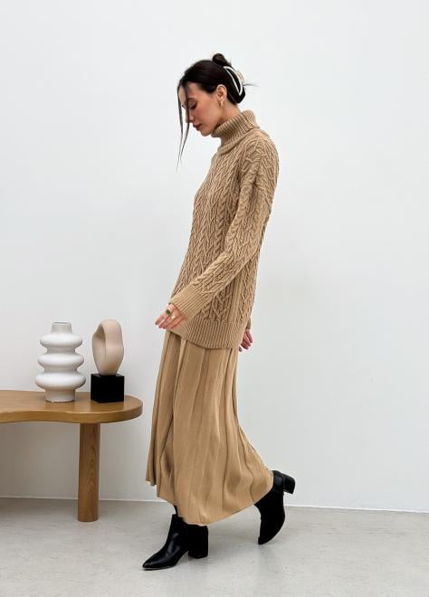 Светр з візерунком жіночий ART KNIT Олівія oversize Карамельний - фото 4 Светр з візерунком жіночий ART KNIT Олівія oversize Карамельний - фото 4