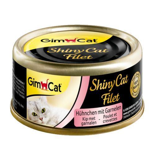 Корм влажный для кошек GimCat Shiny Cat Filet с курицей и креветками 70 г (1789925349)