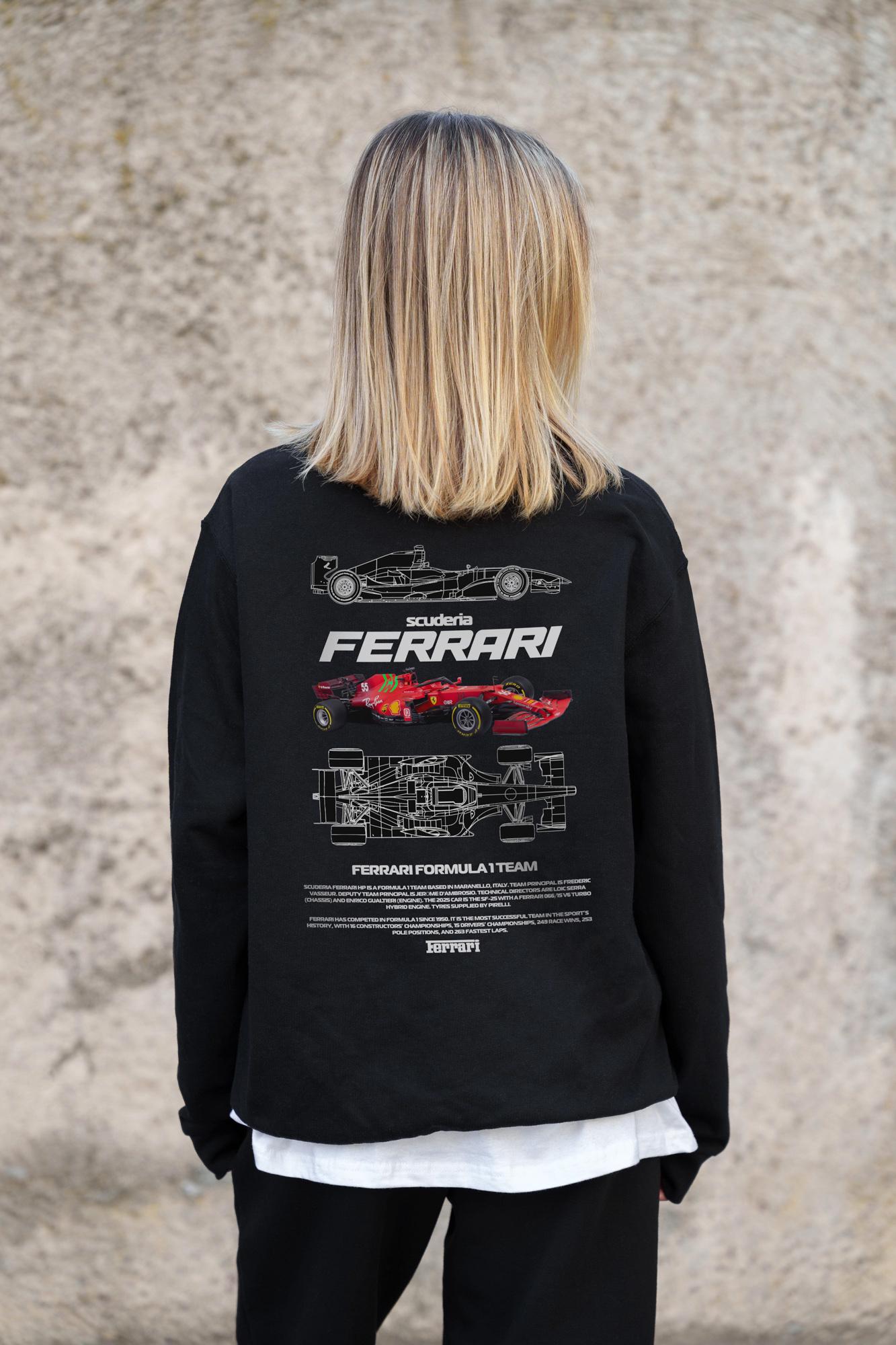 Свитшот оверсайз с принтом Without Ferrari L/XL Black (L/XL8055606) - фото 8 Свитшот оверсайз с принтом Without Ferrari L/XL Black (L/XL8055606) - фото 8