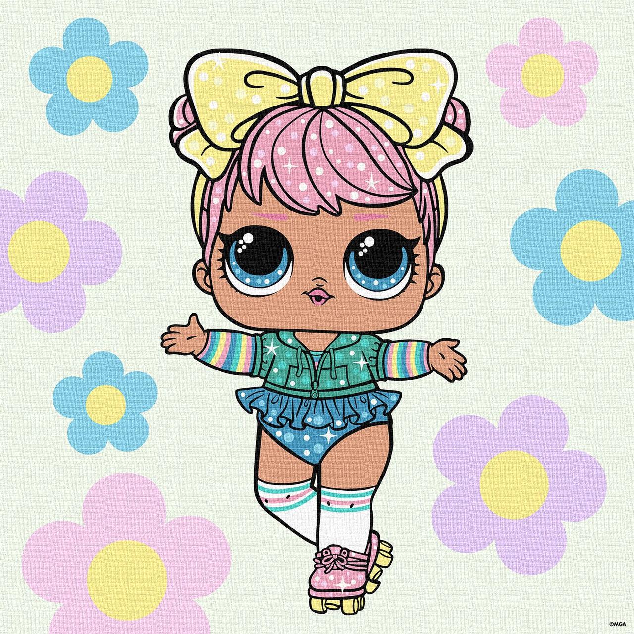 Картина по номерам Ideyka L.O.L. Surprise! Spring Bling Dawn 40х40 см (2824290032)