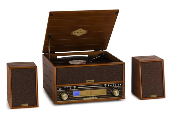 Проигрыватель винила Auna Belle Epoque 1910 AUX IN/Bluetooth (10033179)