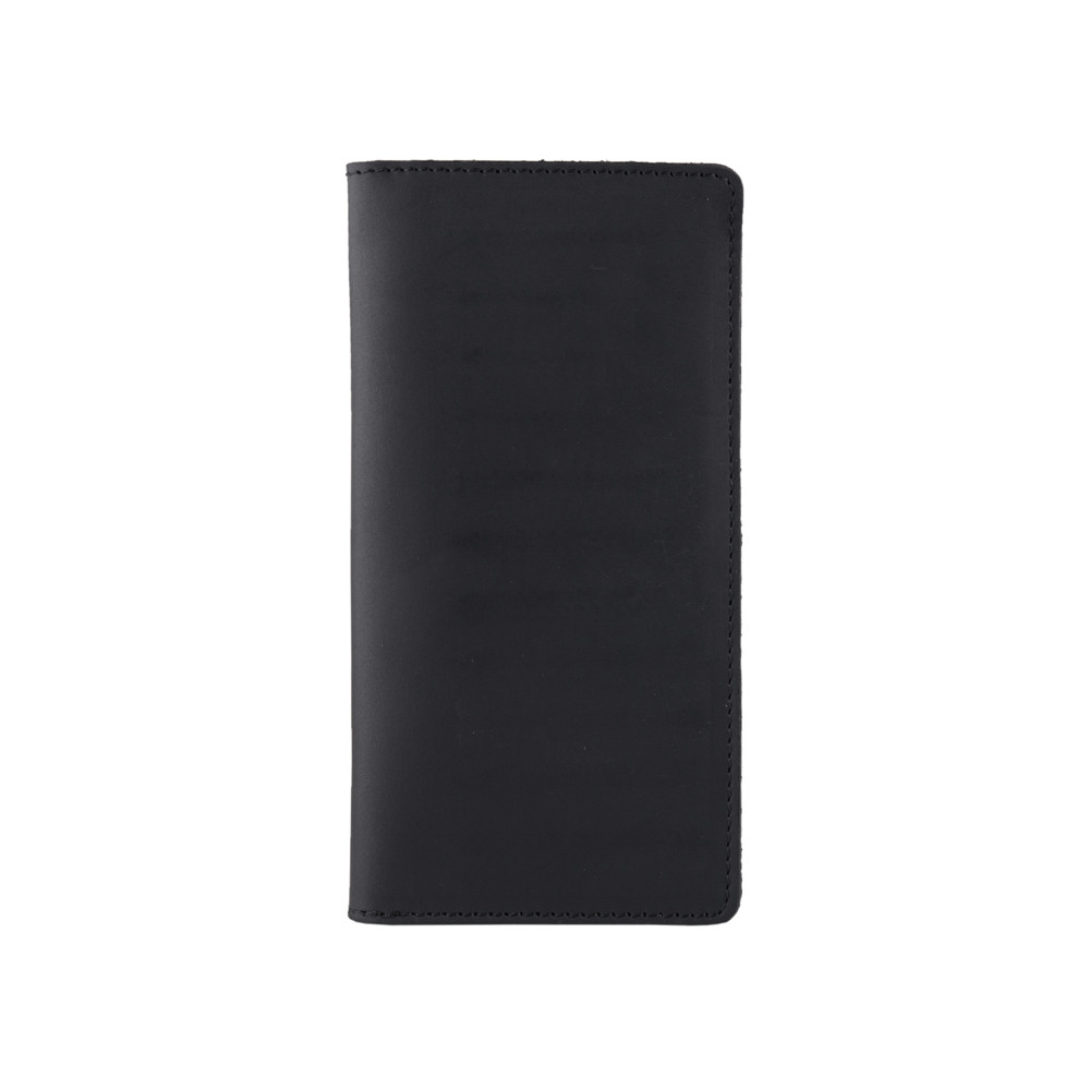 Гаманець з натуральної шкіри на 14 карт Чорний (WP-02-S19-4205-000)