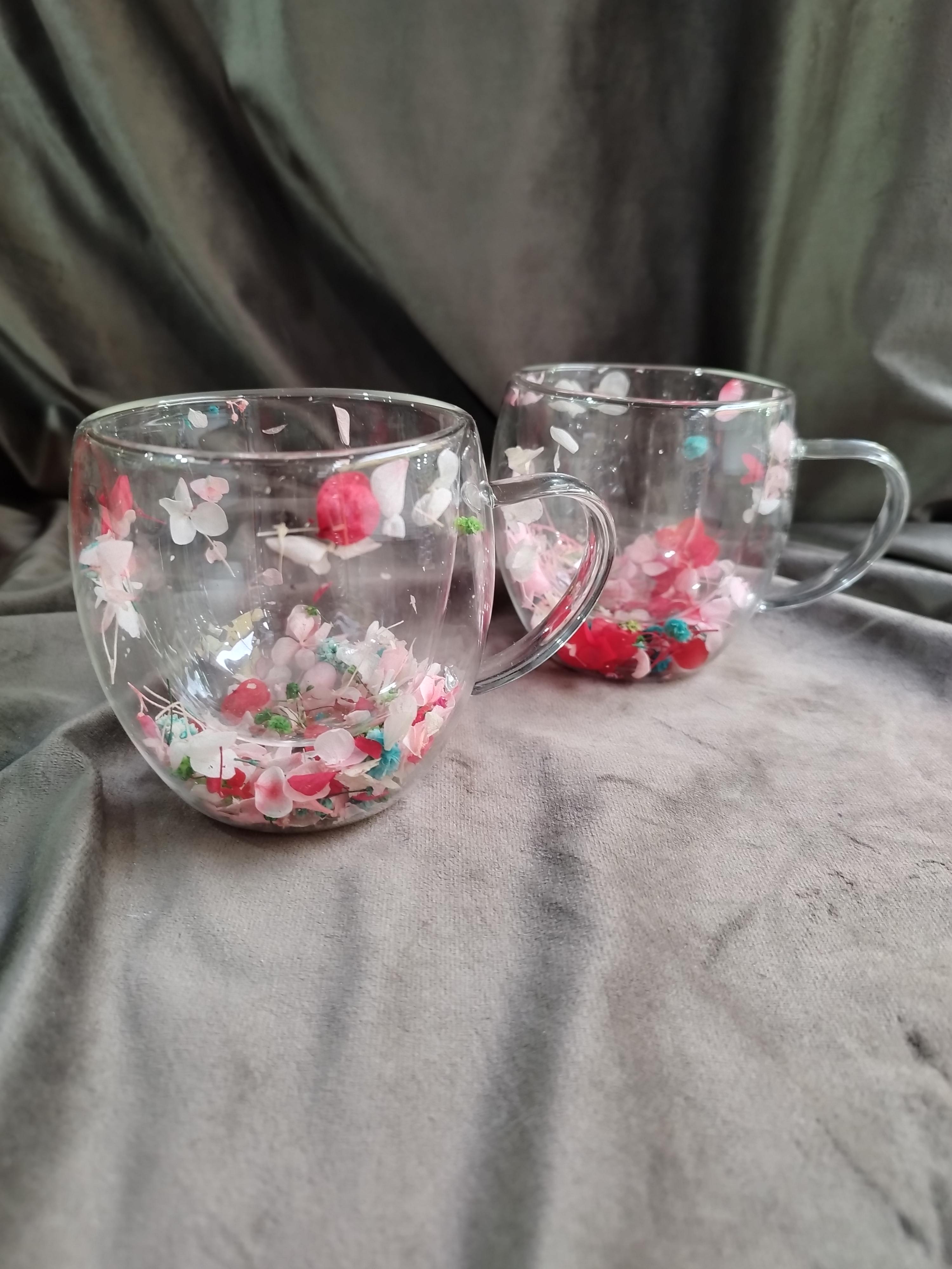 Набор чашек Vittora с двойным дном и сушеницами в стенках 2 шт. 250 мл Прозрачный (VT-5329-250)