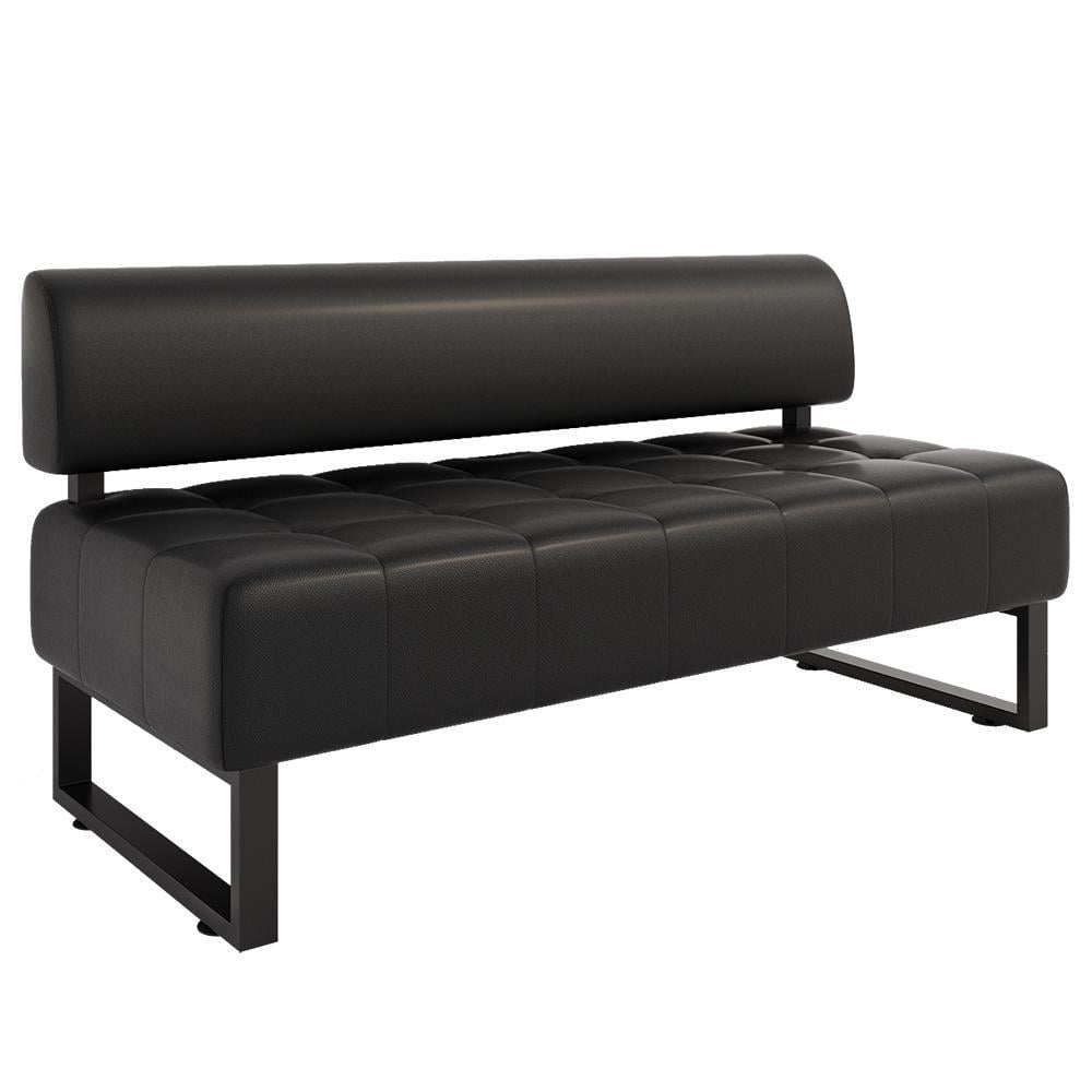 Диван Office со спинкой экокожа Deep 155х65х75 см Black (rich_sofa_00555)