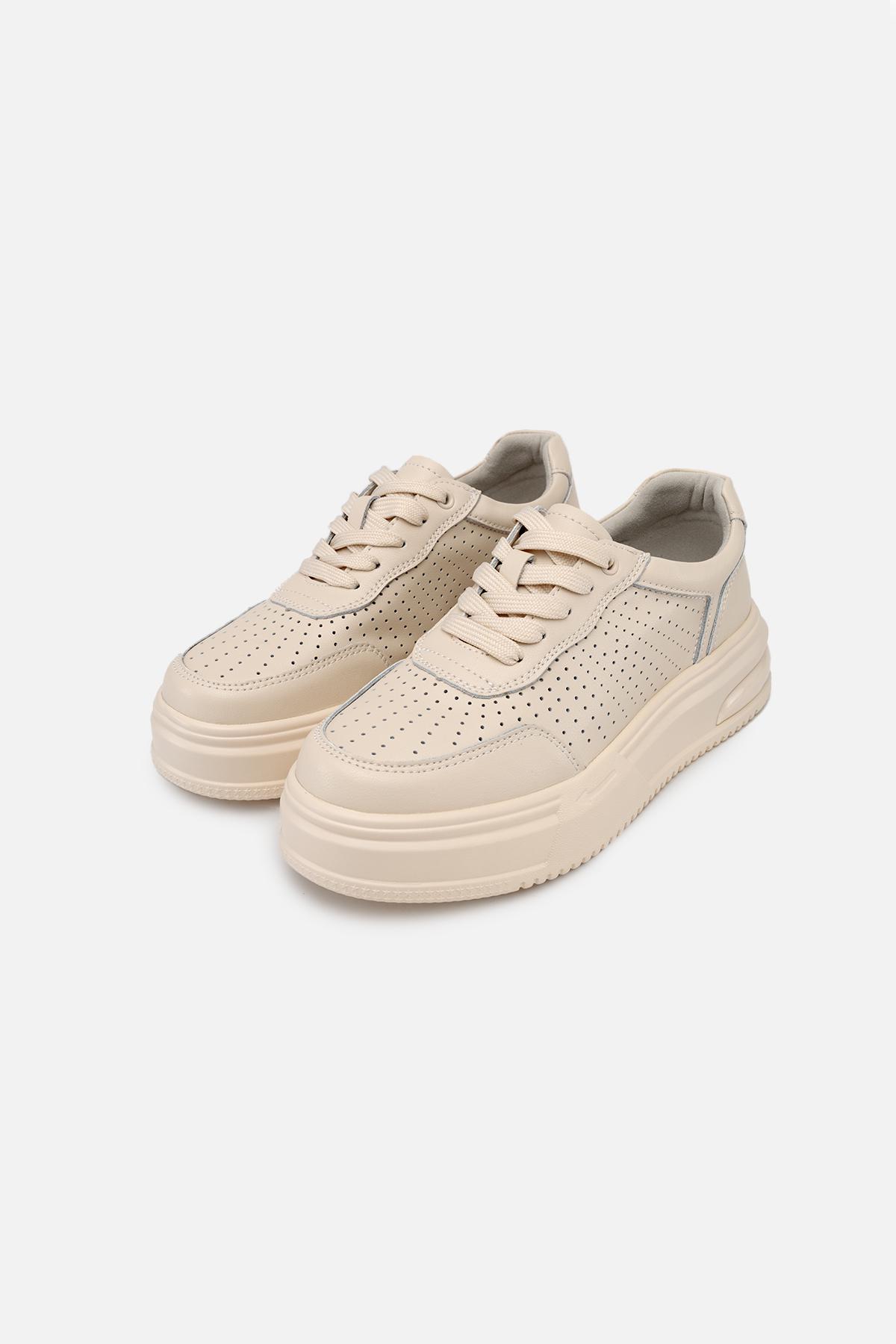 Кеды женские р. 41 Бежевый (SKT000939955) - фото 3