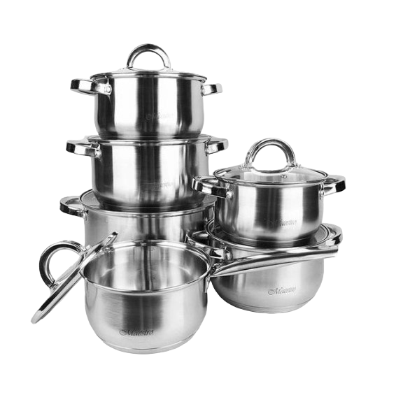 Набор посуды Maestro нержавеющая сталь 12 пр.