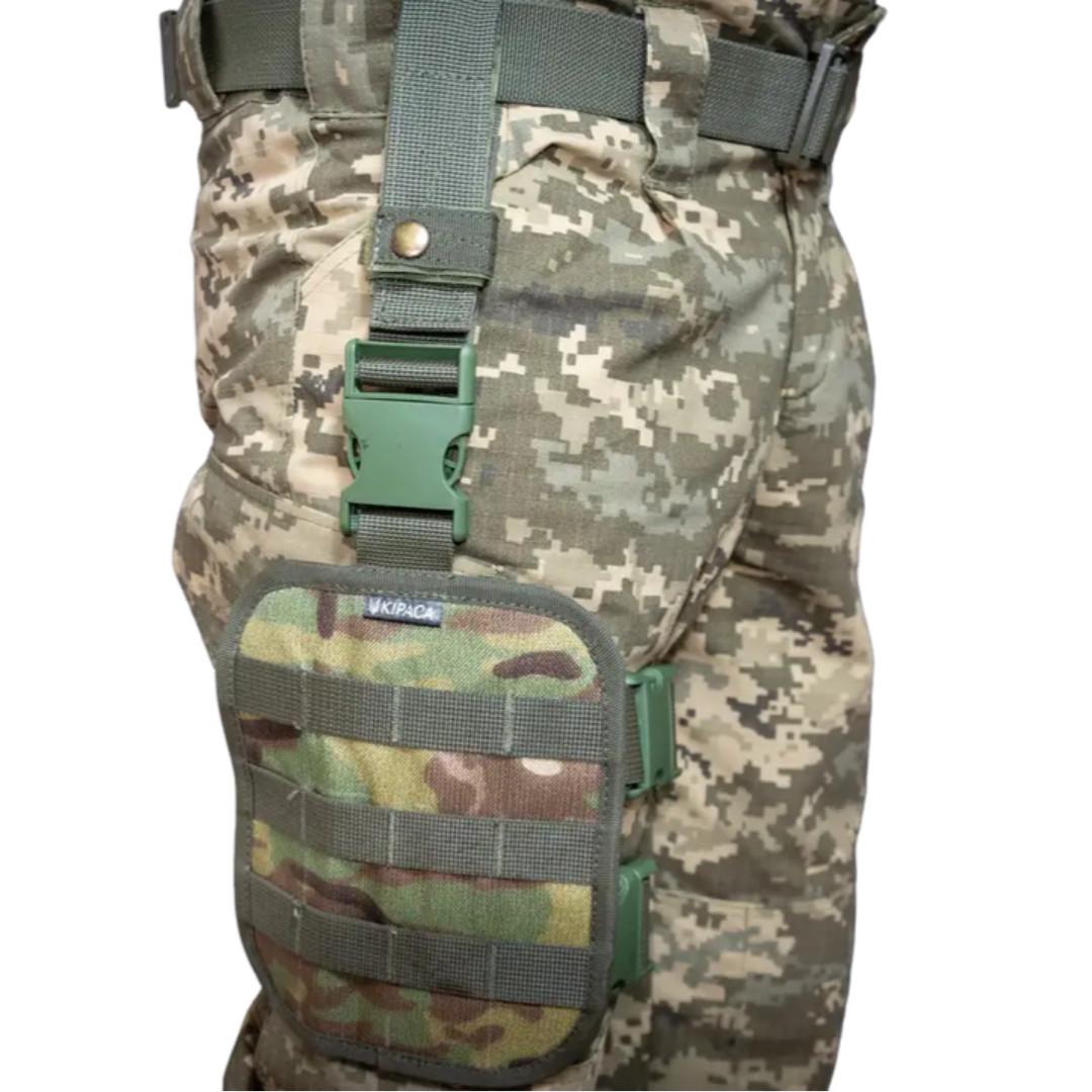 Платформа на стегно для підсумків Kirasa Cordura 1000D Molle 15х20 Multicam (KI285) - фото 4