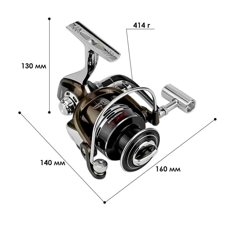 Катушка безынерционная Yumoshi BY 6000 Black - фото 7 Катушка безынерционная Yumoshi BY 6000 Black - фото 7