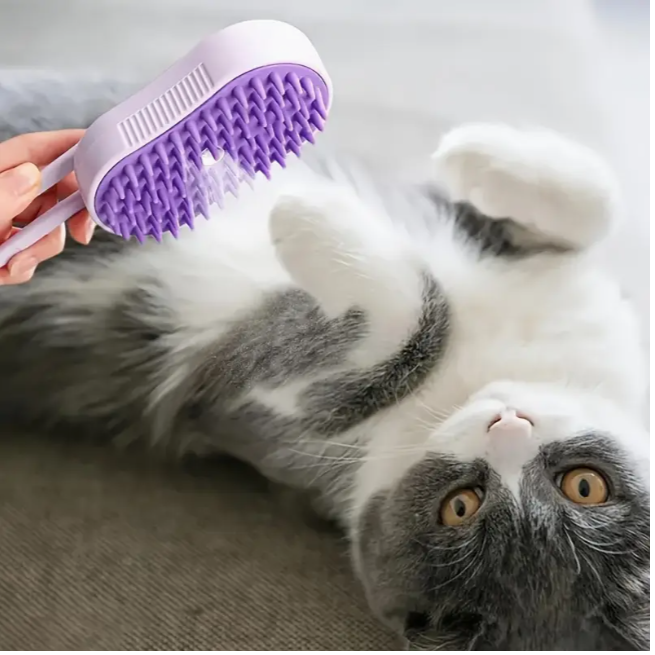 Щітка для домашніх тварин парова 3в1 USB перезаряджається складна з розпиленням (2004) - фото 8 Щітка для домашніх тварин парова 3в1 USB перезаряджається складна з розпиленням (2004) - фото 8