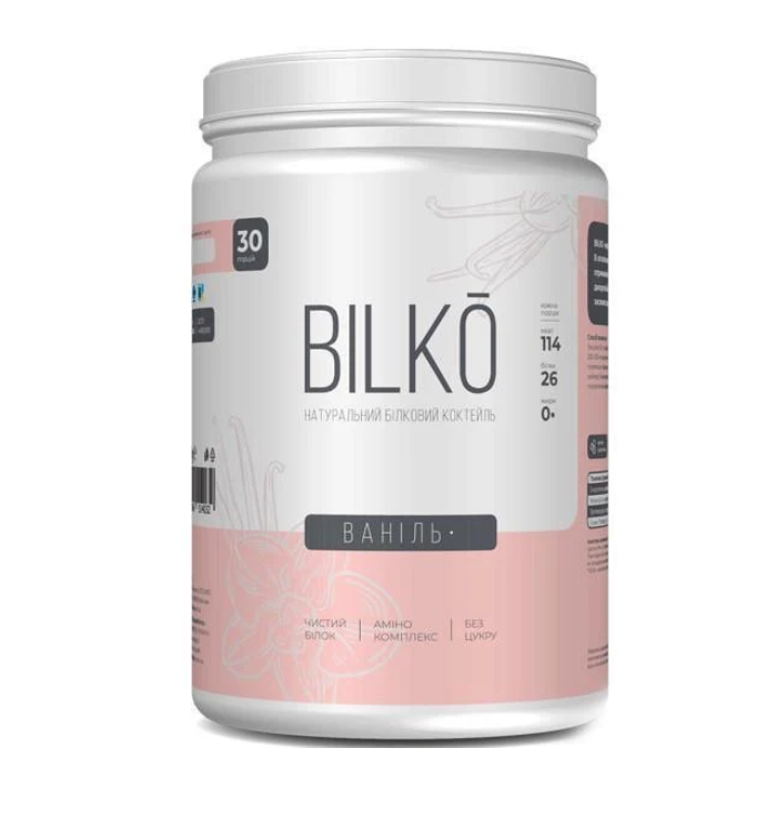 Коктейль натуральный протеиновый для похудения Bilko Ваниль 0.9 (1696560825)
