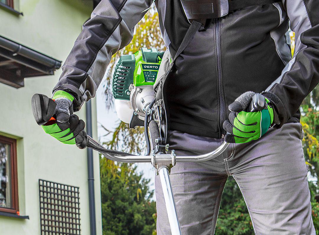 Триммер садовый бензиновый Verto 42,7 куб. см 1,2 л. с. леска 46 см чем 25,5 см 7,3 кг (50G491) - фото 3 Триммер садовый бензиновый Verto 42,7 куб. см 1,2 л. с. леска 46 см чем 25,5 см 7,3 кг (50G491) - фото 3