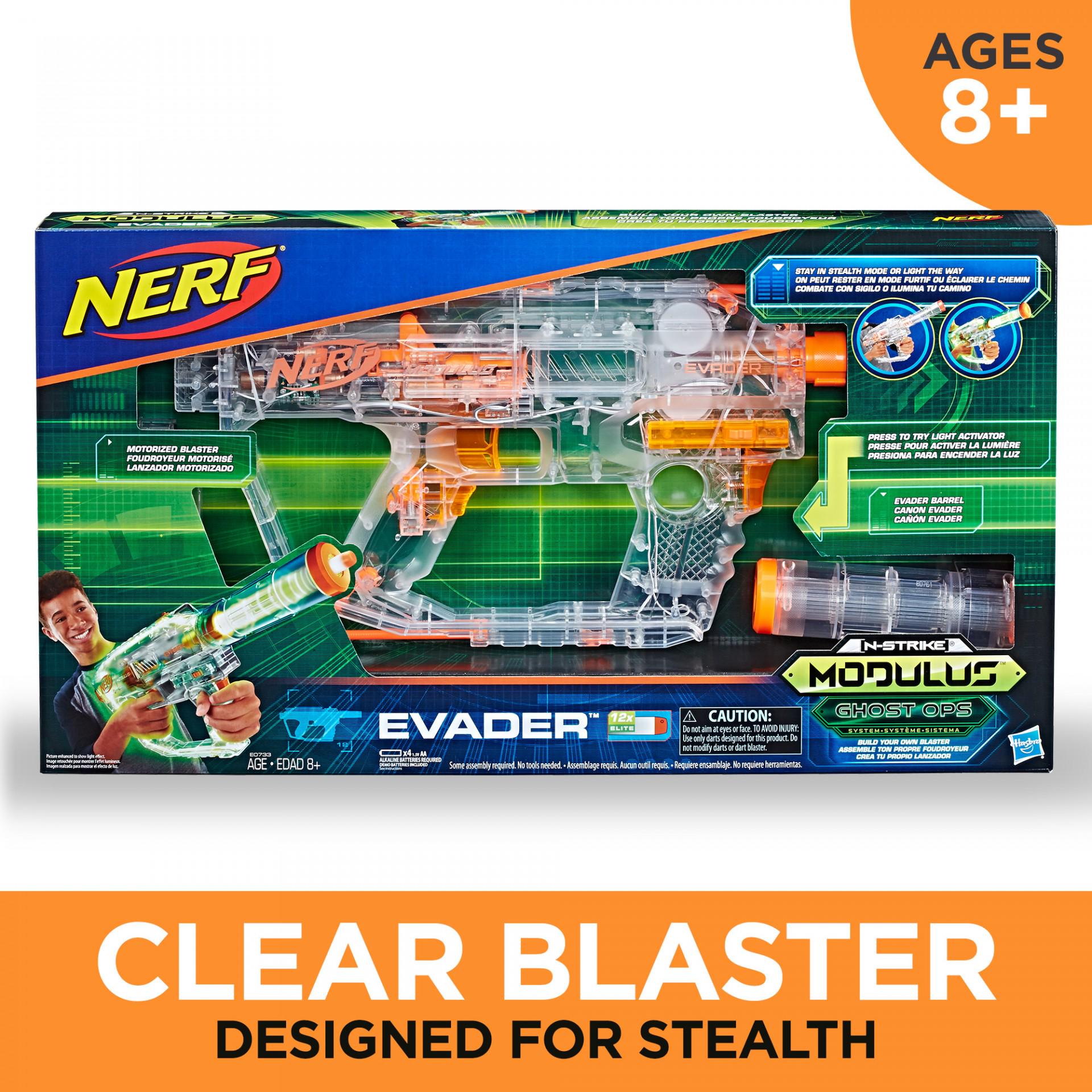 Бластер Nerf Modulus Ghost Ops Evader Motorized Light-Up (NRF44) - фото 4 Бластер Nerf Modulus Ghost Ops Evader Motorized Light-Up (NRF44) - фото 4