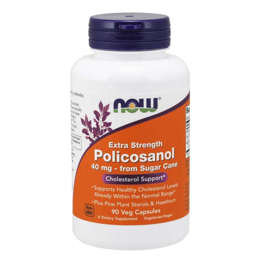 Натуральная добавка NOW Policosanol 40 мг Extra Strength 90 капс. (7142)