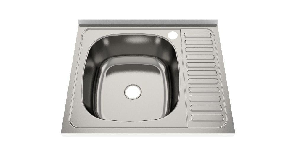 Мойка кухонная накладная Ukinox Lum 600 500 6C L матовая