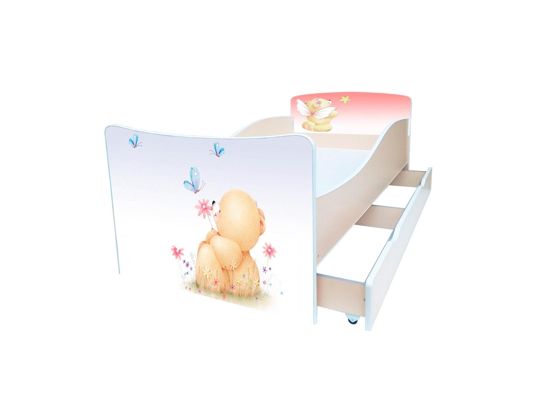 Кровать детская Viorina-Deko Kinder 42 с ящиком ламинированная ДСП 80х170 см Белый/Принт (47261) Кровать детская Viorina-Deko Kinder 42 с ящиком ламинированная ДСП 80х170 см Белый/Принт (47261)