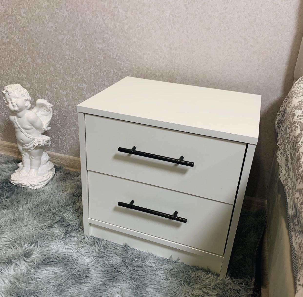 Тумба приліжкова Ексклюзив 450х450х350 мм Білий - фото 6