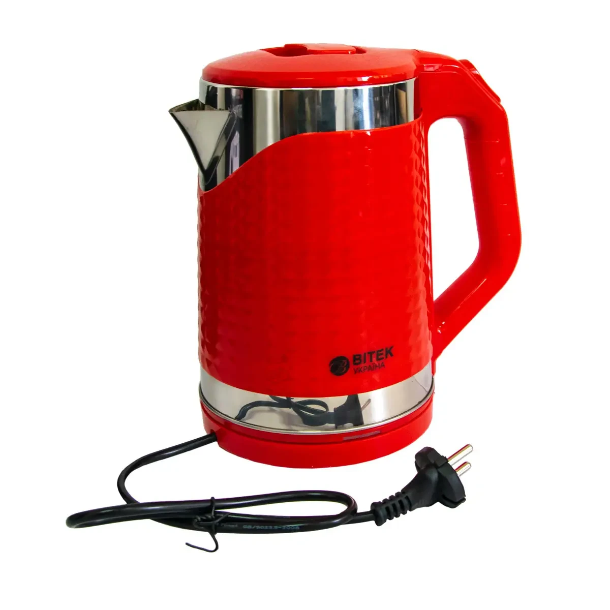 Электрочайник BITEK BT-3118 2000W глянцевый 2,2 л Красный (5045)