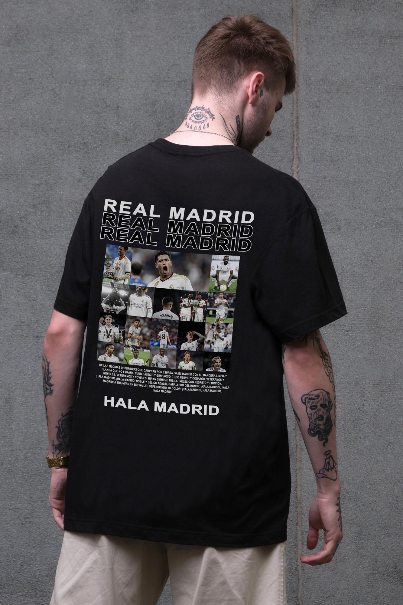 Футболка оверсайз Without З Принтом Real Madrid L/XL Black (L/XL8056283 8056284)