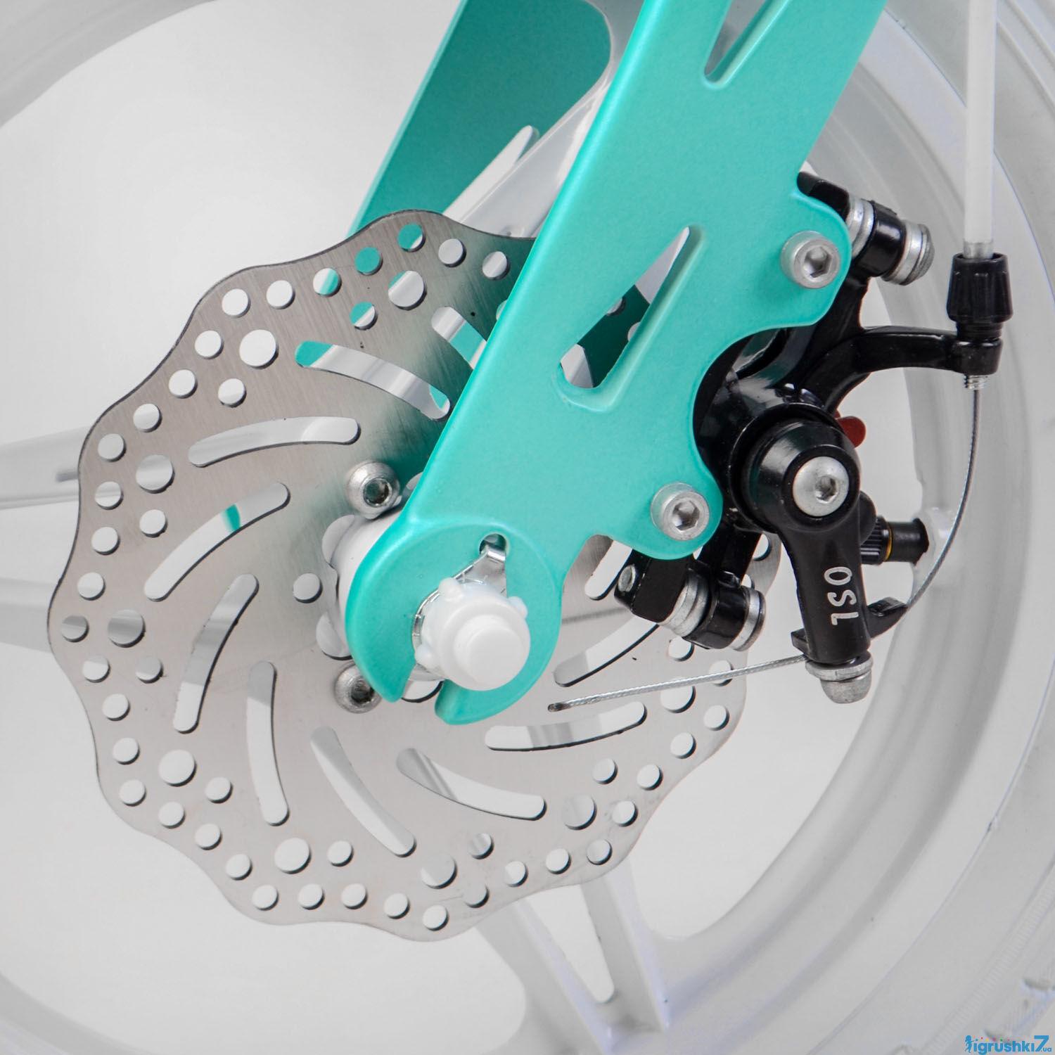 Велосипед двухколесный Corso Revolt 14" детский магниевый Бирюзовый - фото 5