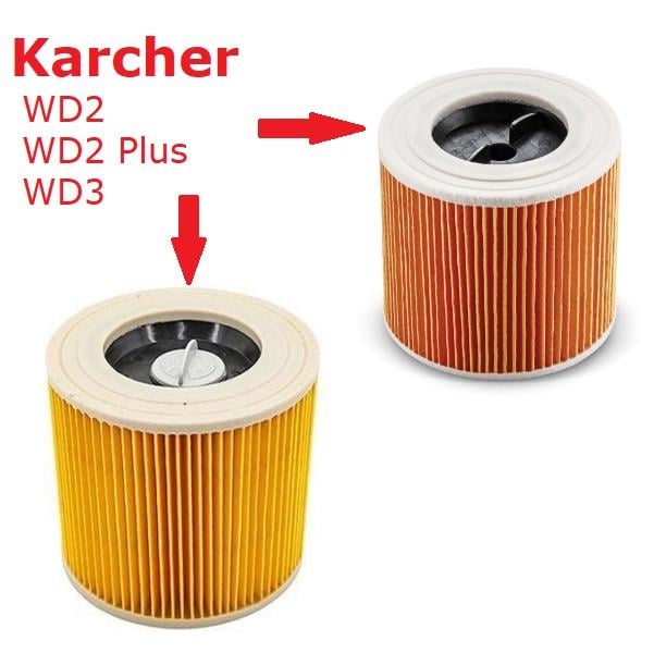 Фільтри для пилососа Karcher WD 2/WD 3 2 шт. - фото 6