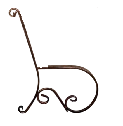 Кованая боковушка лавочки средняя часть Хатинка винтаж 87х70 см (CNT00012024)