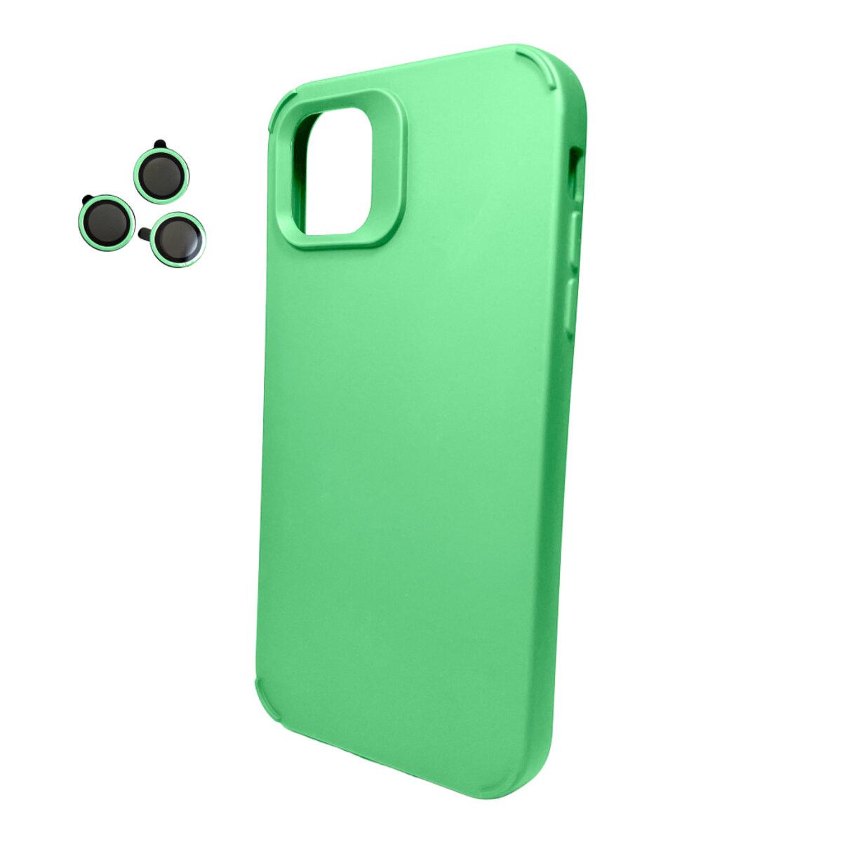 Противоударный чехол Cosmic Silky Cam Protect для Apple iPhone 12/12 Pro Green