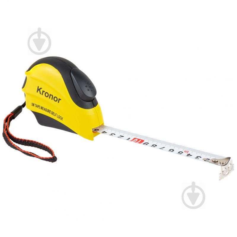 Рулетка магнитная обрезиненная с автостопом 5м×19мм KRONOR (3824011)